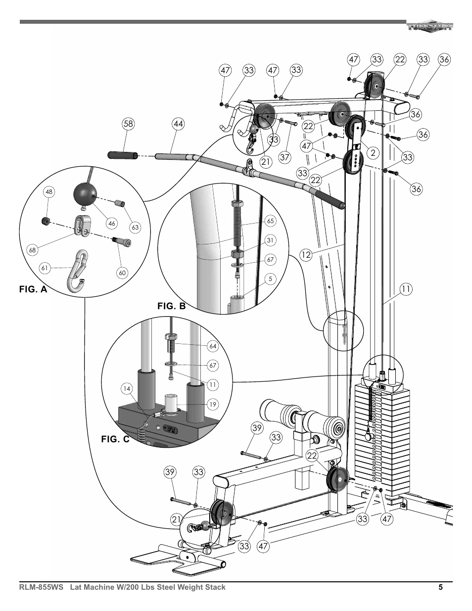 Tuff Stuff RLM-855WS Lat Machine User Manual | Page 5 / 8