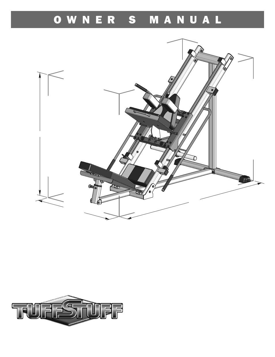 Tuff Stuff RLP-200 Leg Press/Hack Squat User Manual | 12 pages