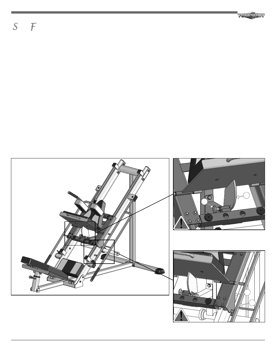 Tuff Stuff RLP-200 Leg Press/Hack Squat User Manual | Page 3 / 12