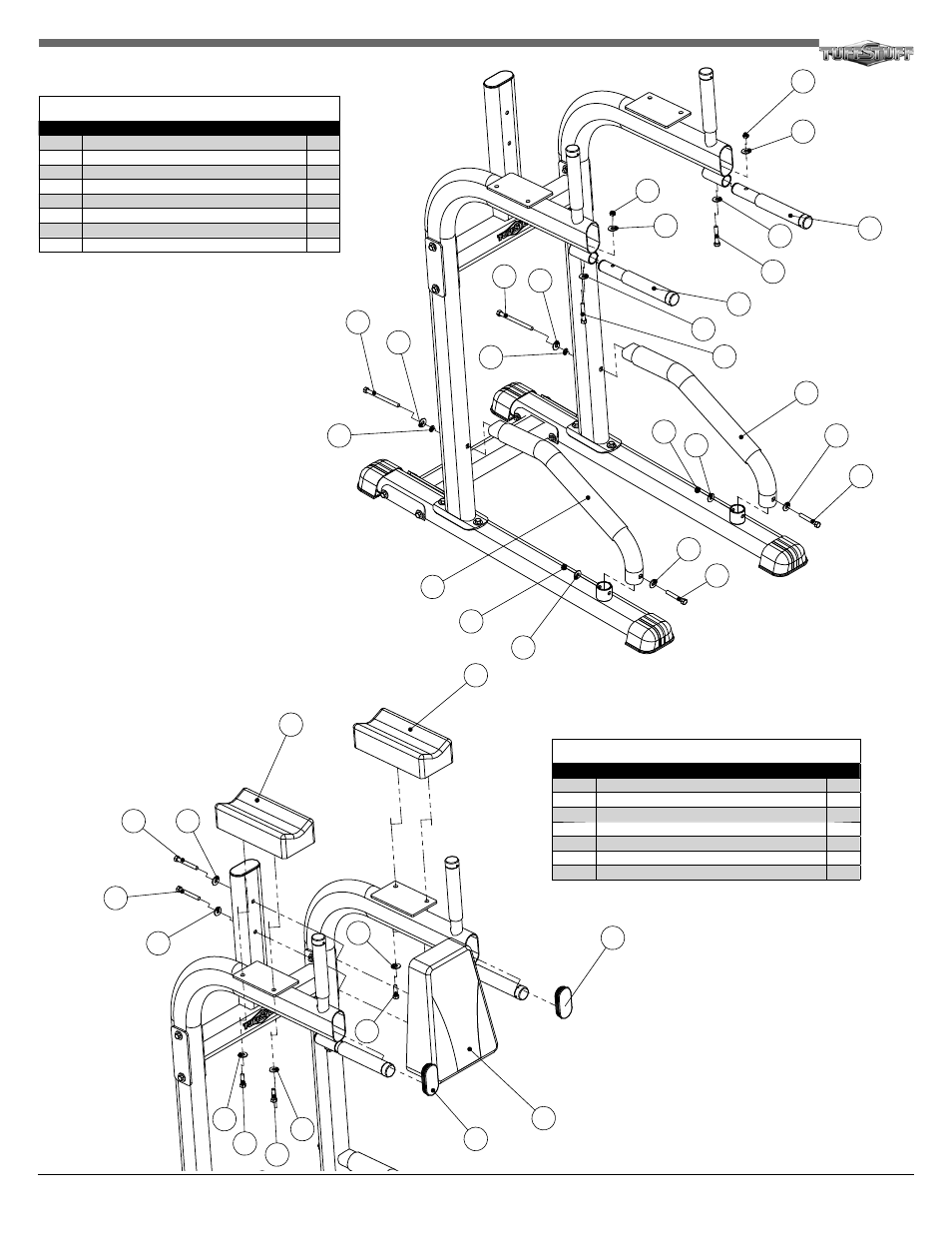 Tuff Stuff RVR-341 Vertical Knee Raise/Dip Stand User Manual | Page 3 / 4