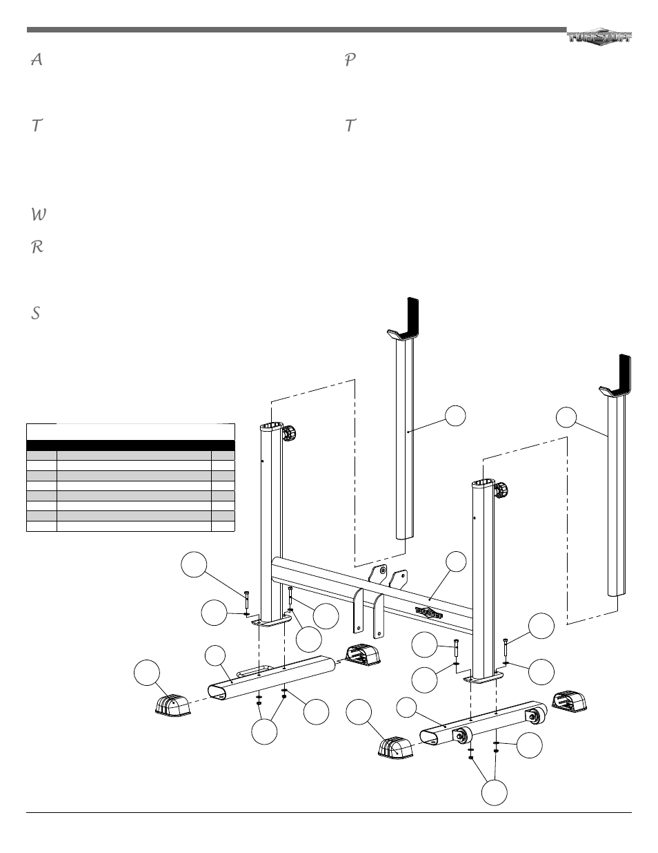 Tuff Stuff RWC-335 Wide Combo Fold Up Bench User Manual | Page 2 / 8