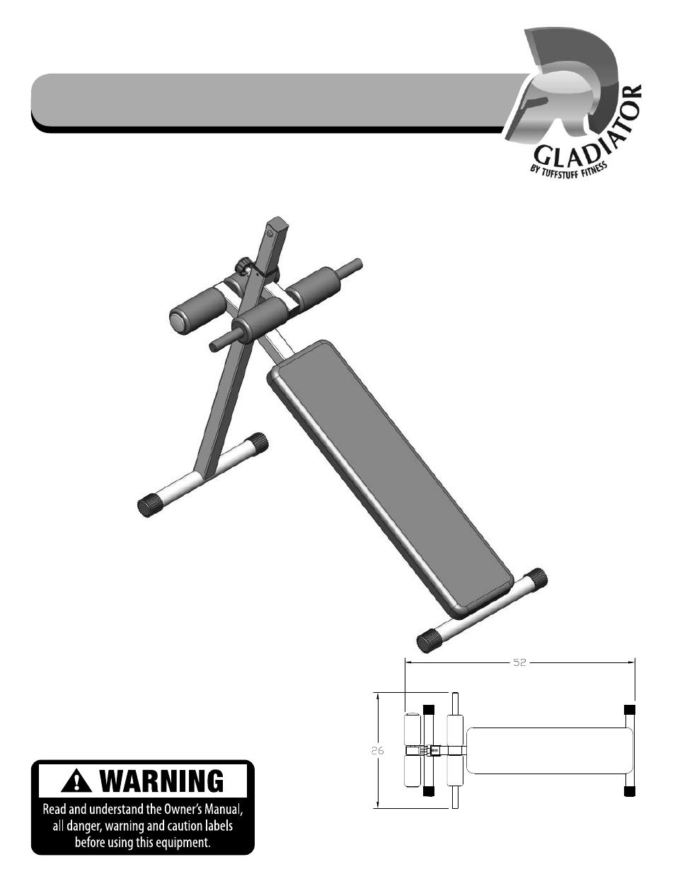 Tuff Stuff EAB-35 Adjustable Abdominal Bench User Manual | 16 pages