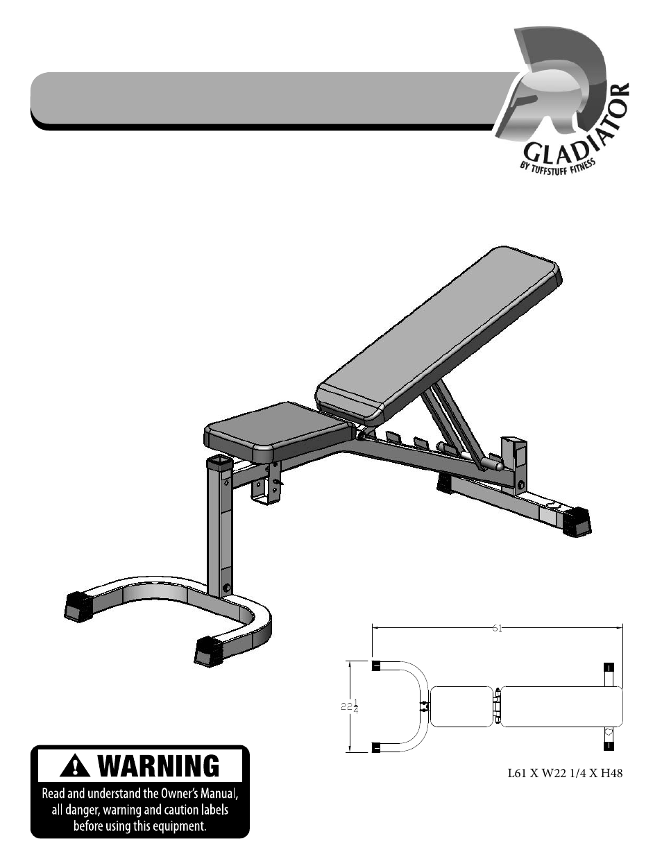 Tuff Stuff EID-42 Multi-Purpose Bench User Manual | 16 pages