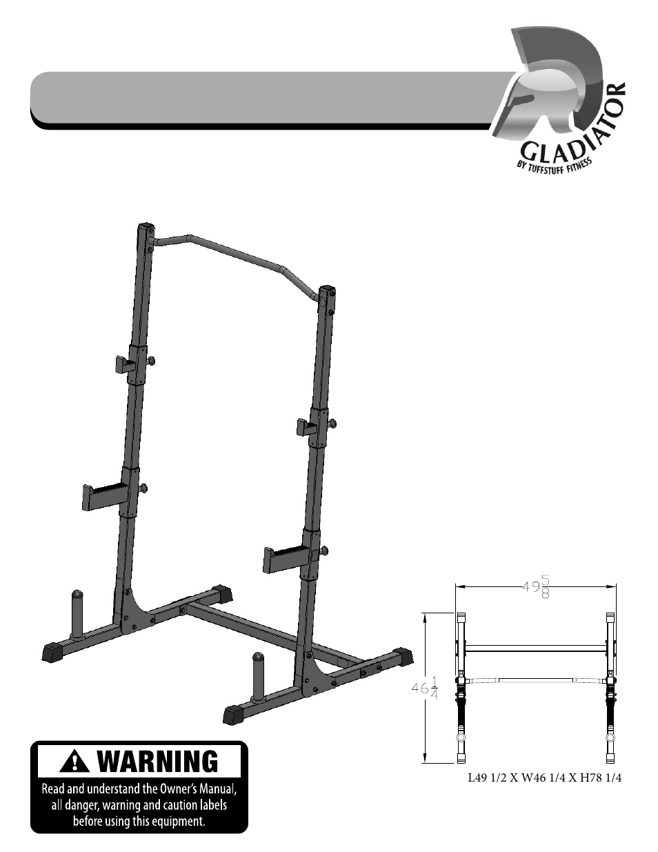 Tuff Stuff ESS-15 Multi-Press Rack User Manual | 16 pages