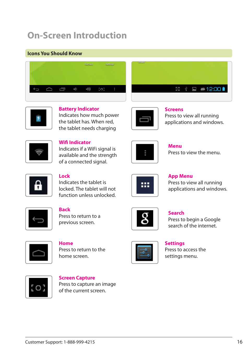 On-screen introduction | ZEKI TBQC1063B USER MANUAL User Manual | Page 16 / 23