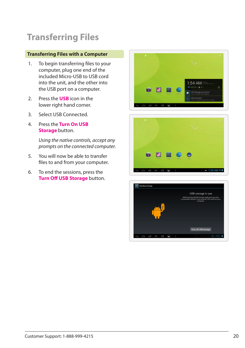 Transferring files | ZEKI TBDC1093B USER MANUAL User Manual | Page 20 / 22