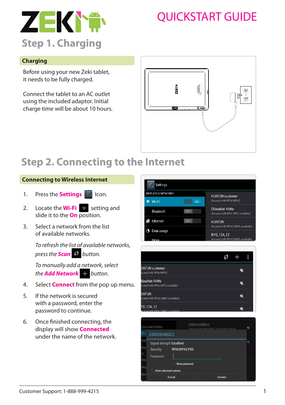 ZEKI TBDC1093B QUICKSTART GUIDE User Manual | 2 pages