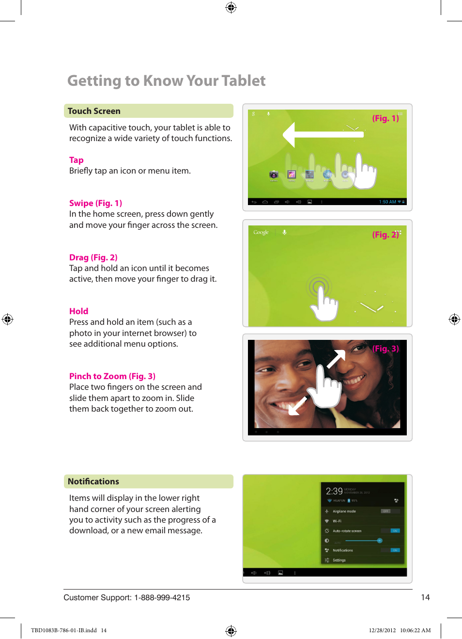 Getting to know your tablet | ZEKI TBD1083B USER MANUAL User Manual | Page 14 / 22