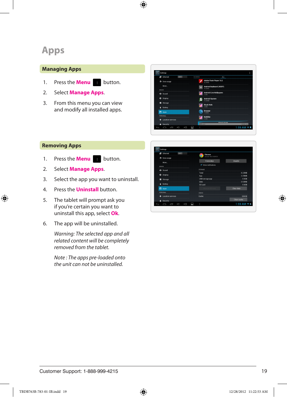 Apps | ZEKI TBDB763B USER MANUAL User Manual | Page 19 / 23