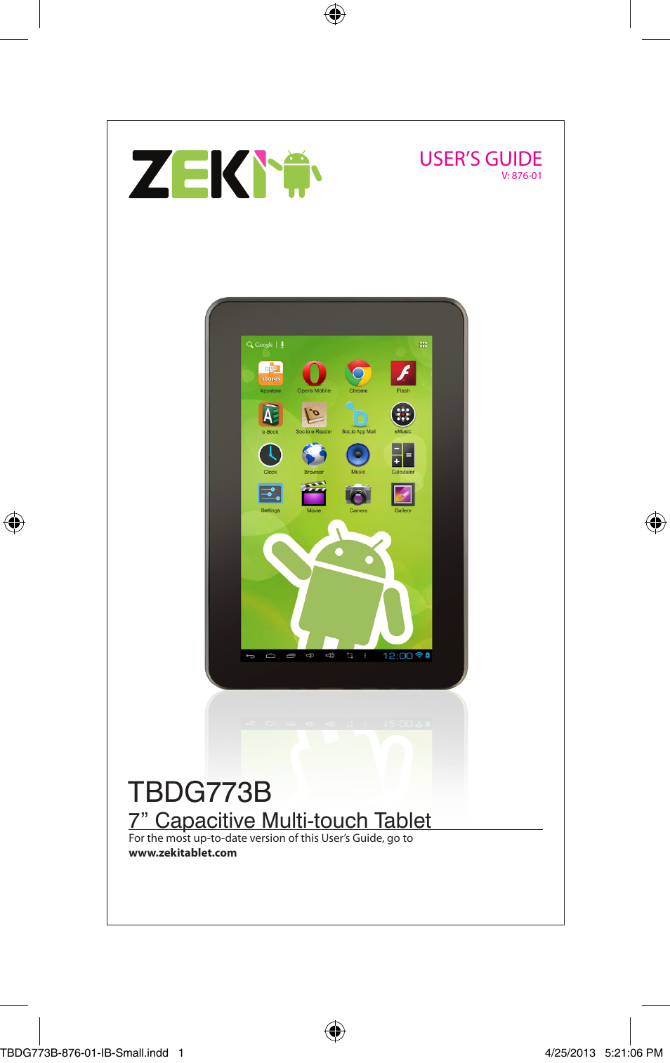 ZEKI TBDG773B USER MANUAL User Manual | 22 pages