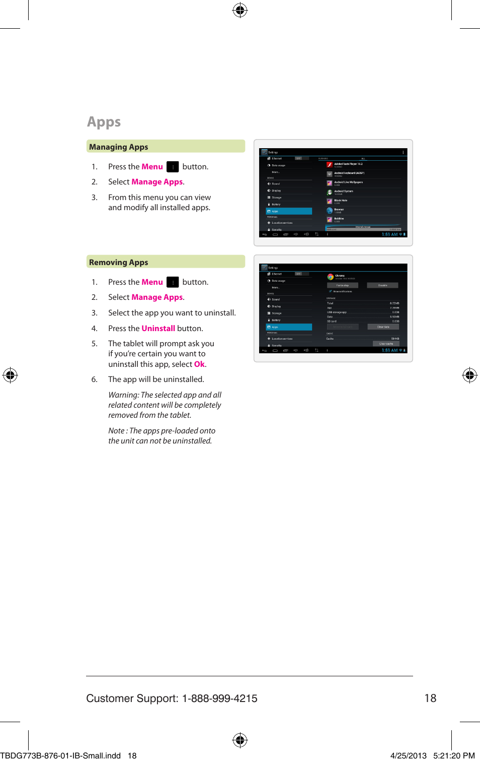 Apps | ZEKI TBDG773B USER MANUAL User Manual | Page 18 / 22