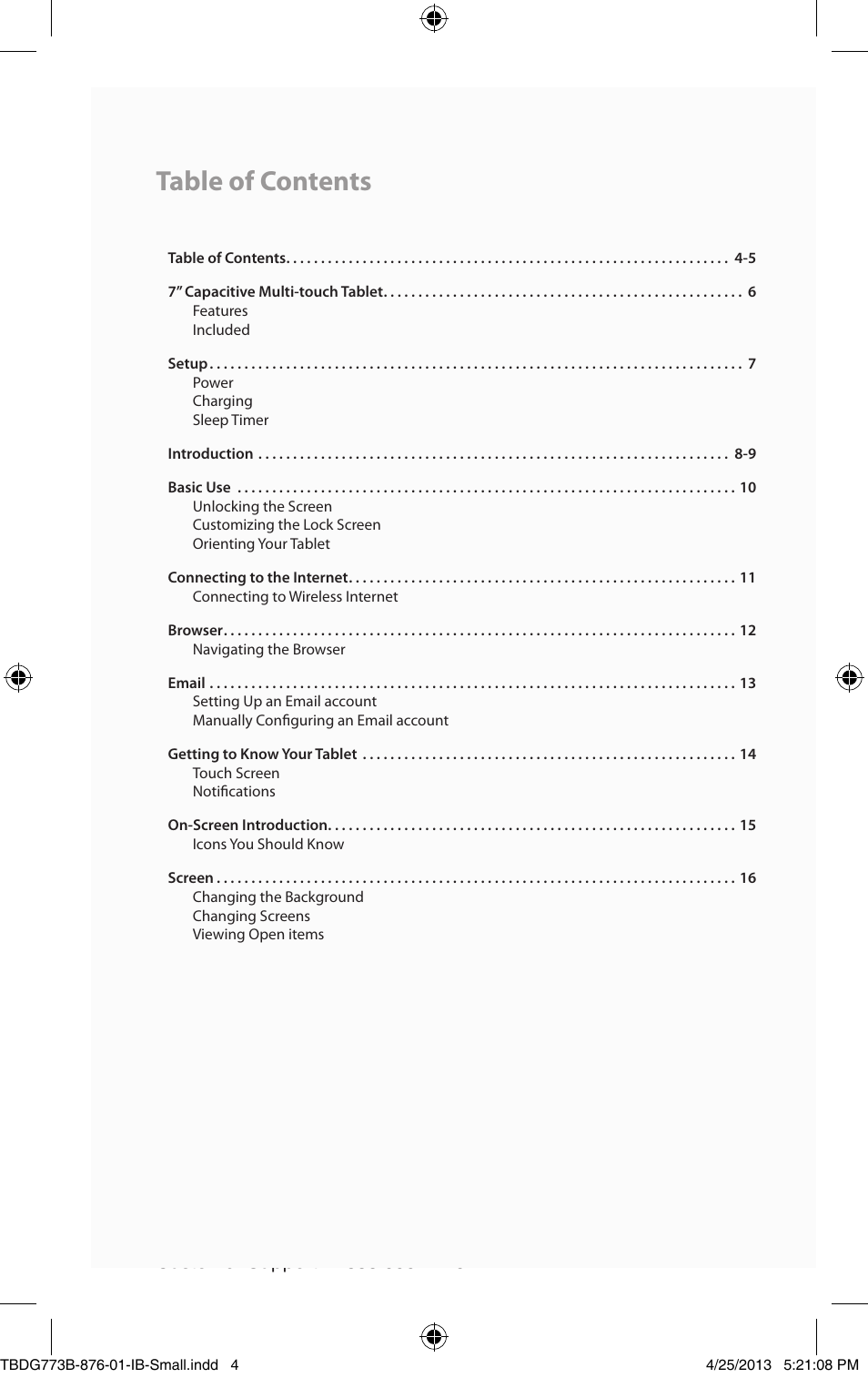 ZEKI TBDG773B USER MANUAL User Manual | Page 4 / 22