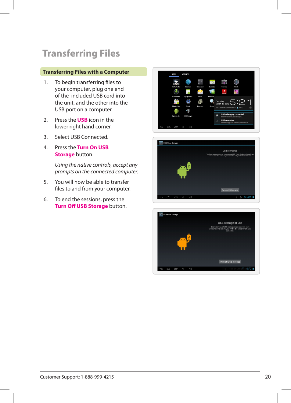 Transferring files | ZEKI TB782B USER MANUAL User Manual | Page 20 / 22