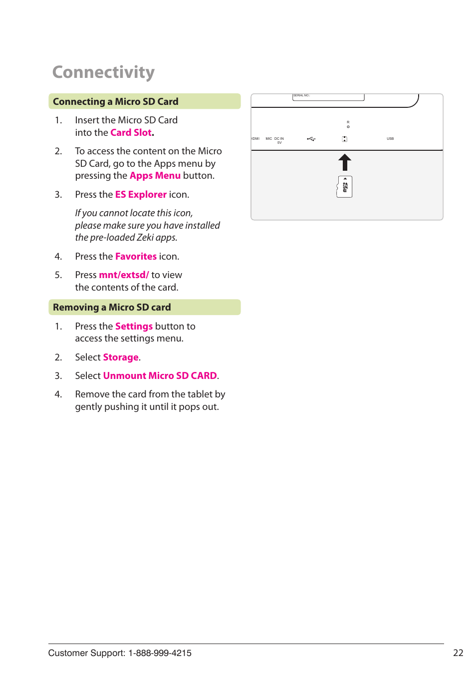 Connectivity | ZEKI TB1082B USER MANUAL User Manual | Page 22 / 24