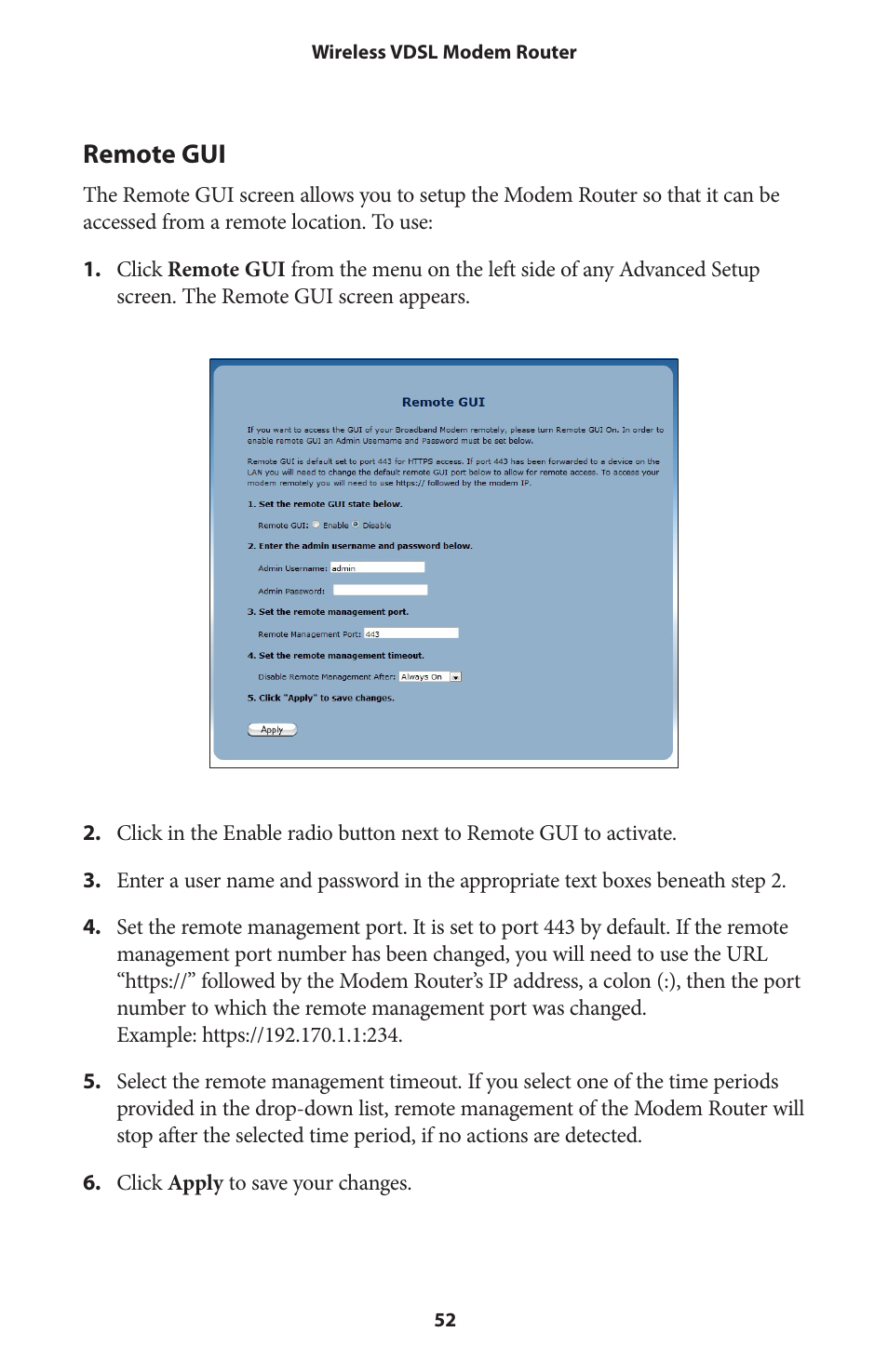 Remote gui | Actiontec V1000H User Manual User Manual | Page 55 / 82