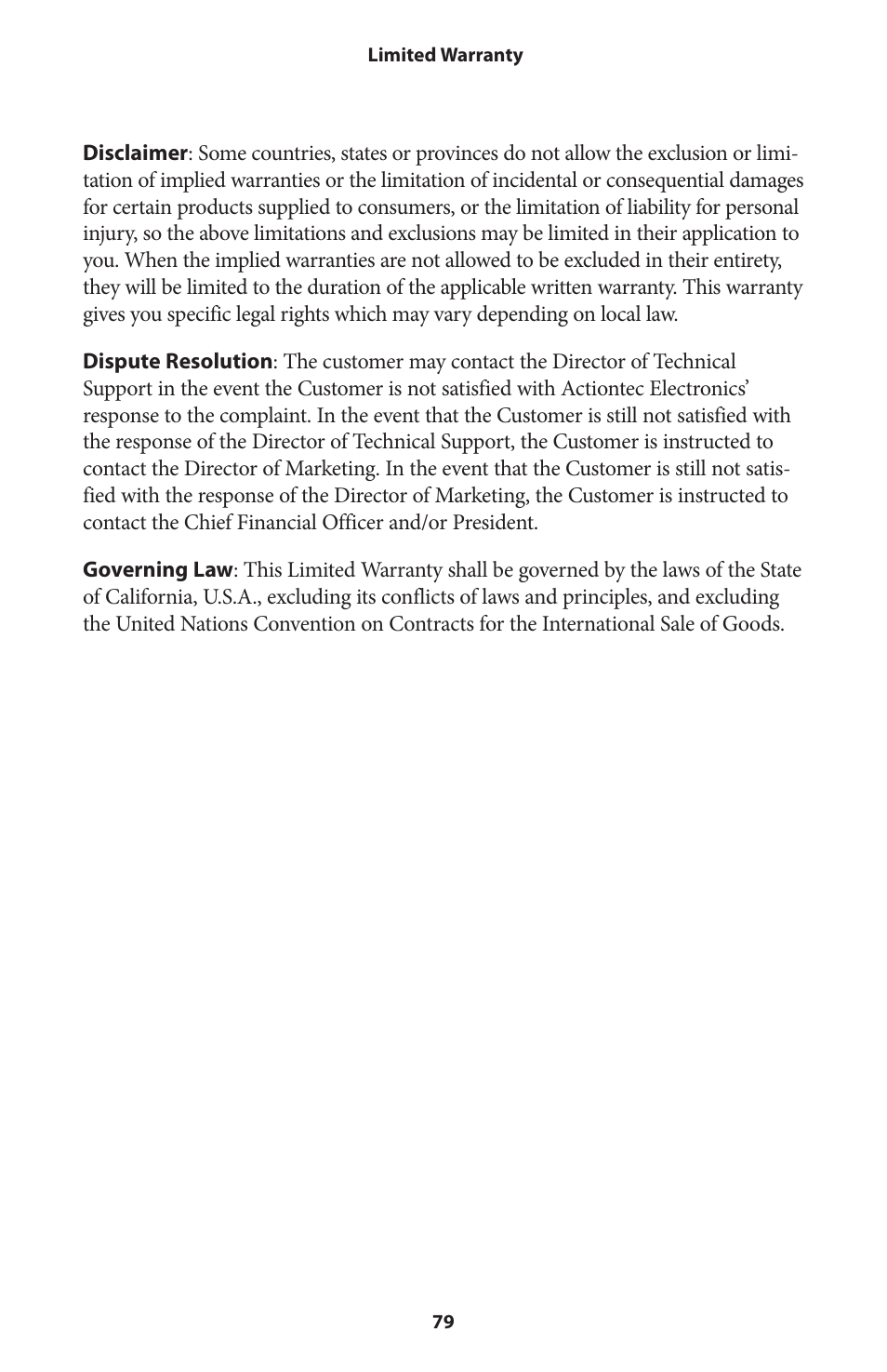 Actiontec V1000H User Manual User Manual | Page 82 / 82
