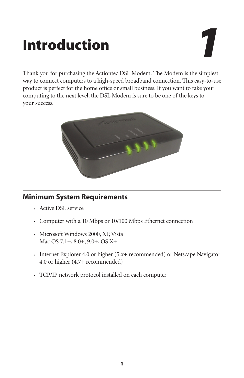 Introduction | Actiontec GT701D User Manual User Manual | Page 4 / 91