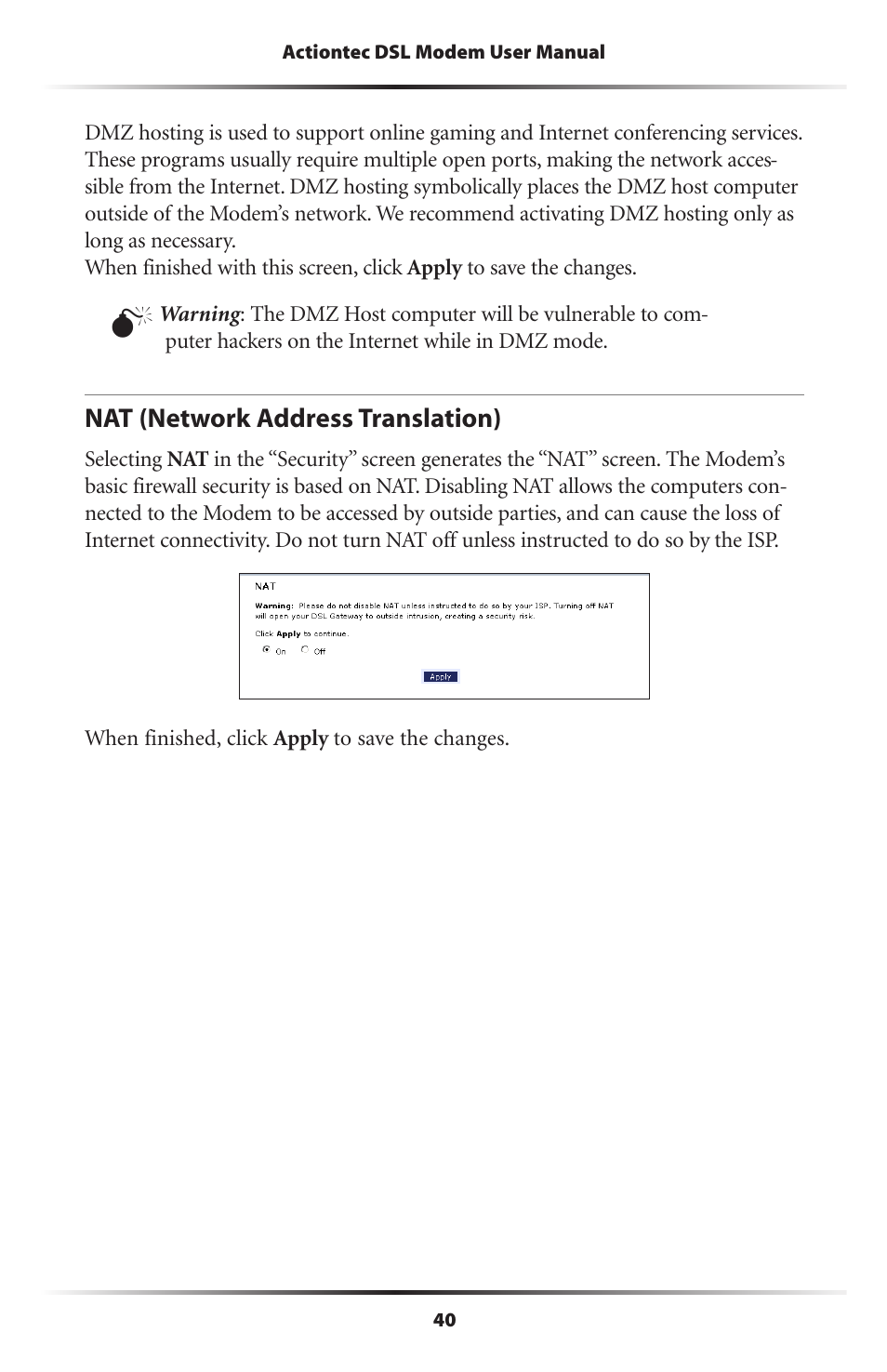 Actiontec GT701D User Manual User Manual | Page 43 / 91