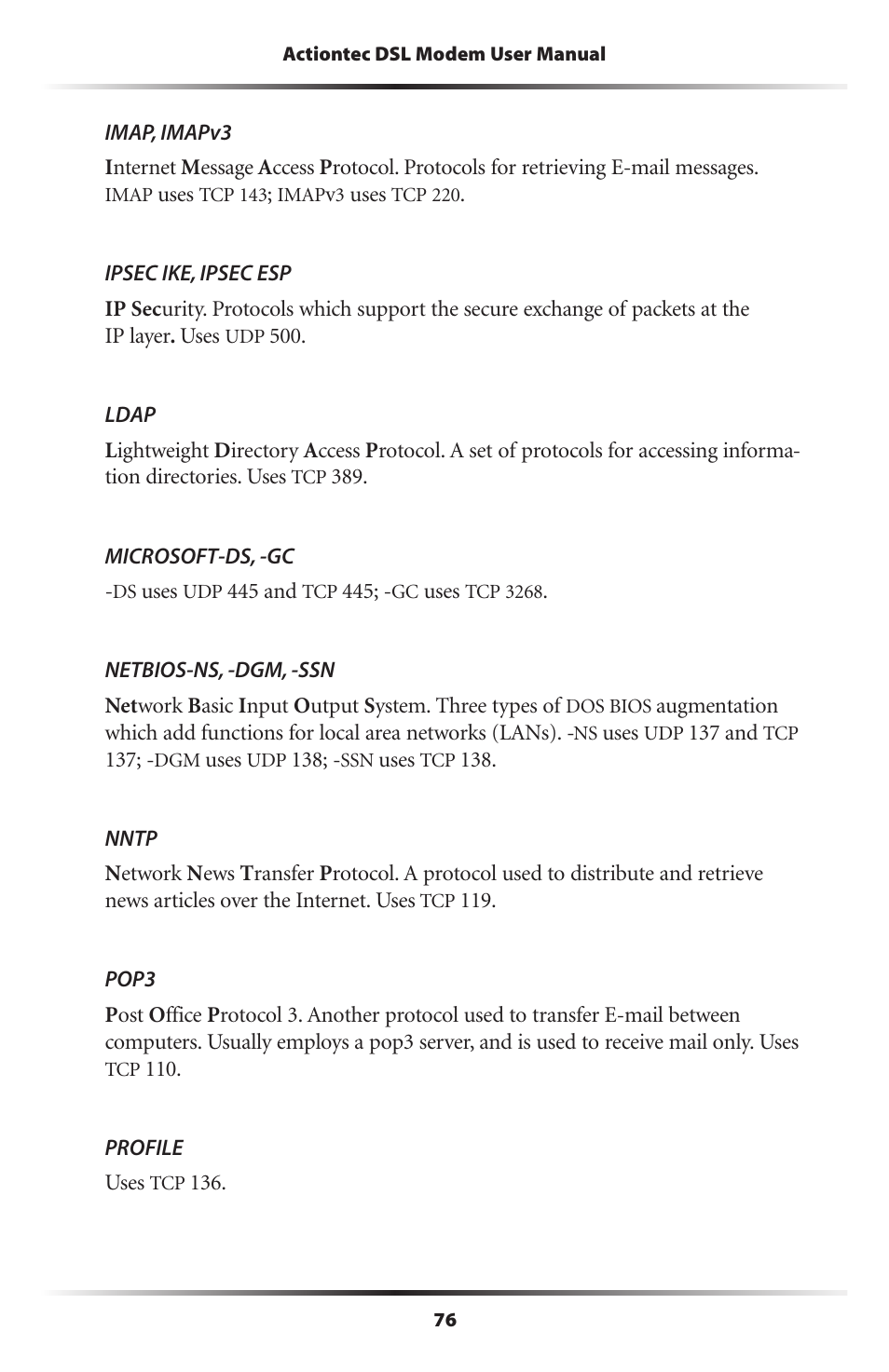 Actiontec GT701D User Manual User Manual | Page 79 / 91