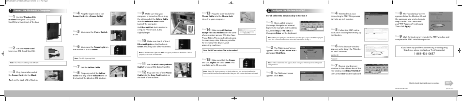 Actiontec GT784WN Installation Guide User Manual | 2 pages