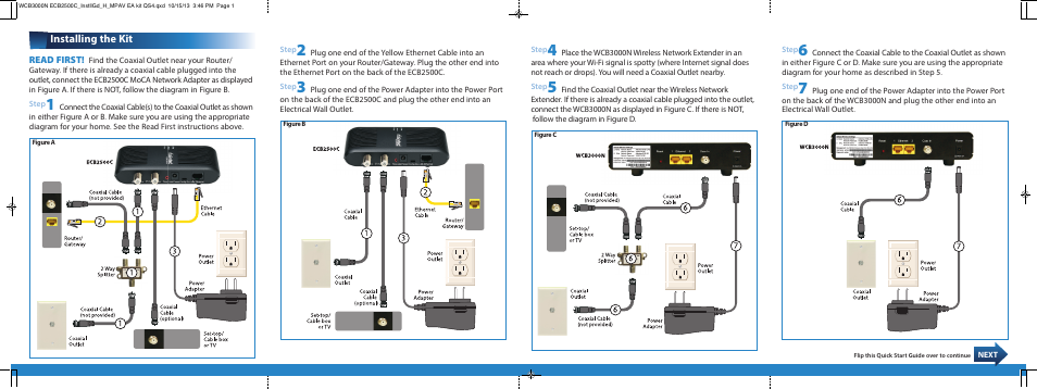 Actiontec WCB3000N Installation Guide User Manual | 2 pages
