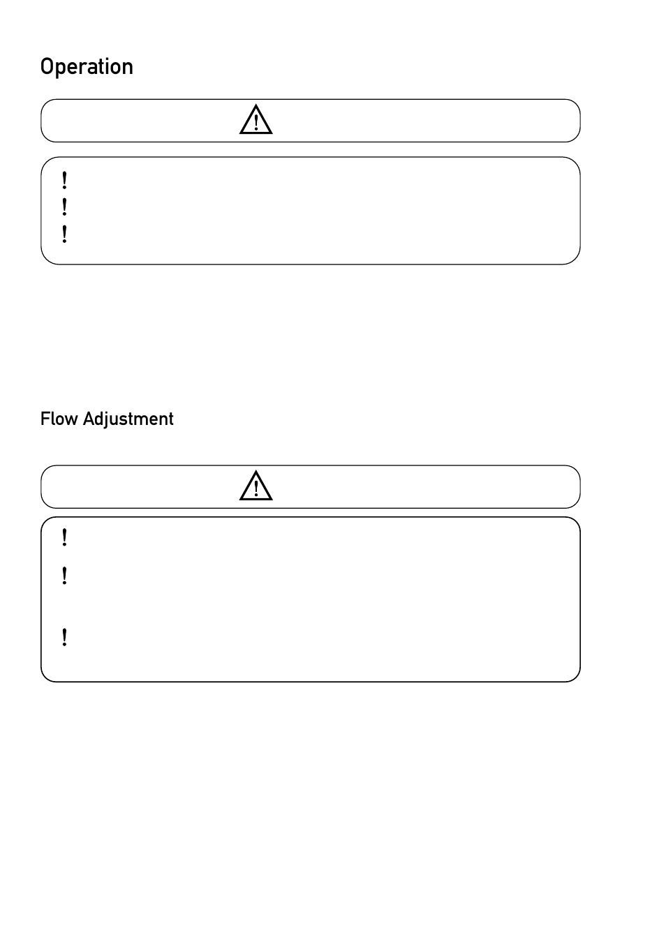 Operation, Flow adjustment, Caution | All-Flo T038-NHT-PTTT-000 3/8 PTFE User Manual | Page 11 / 21