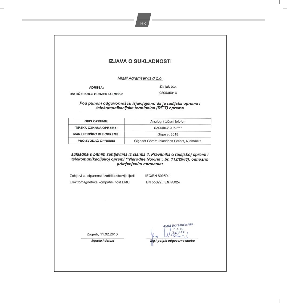 GIGASET COMMUNICATIONS GMBH 5015 User Manual | Page 37 / 38