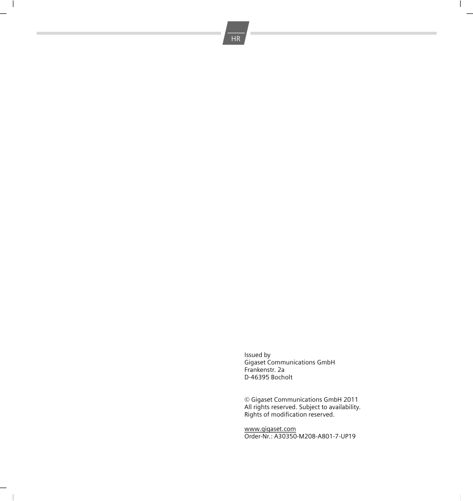 GIGASET COMMUNICATIONS GMBH 5015 User Manual | Page 38 / 38