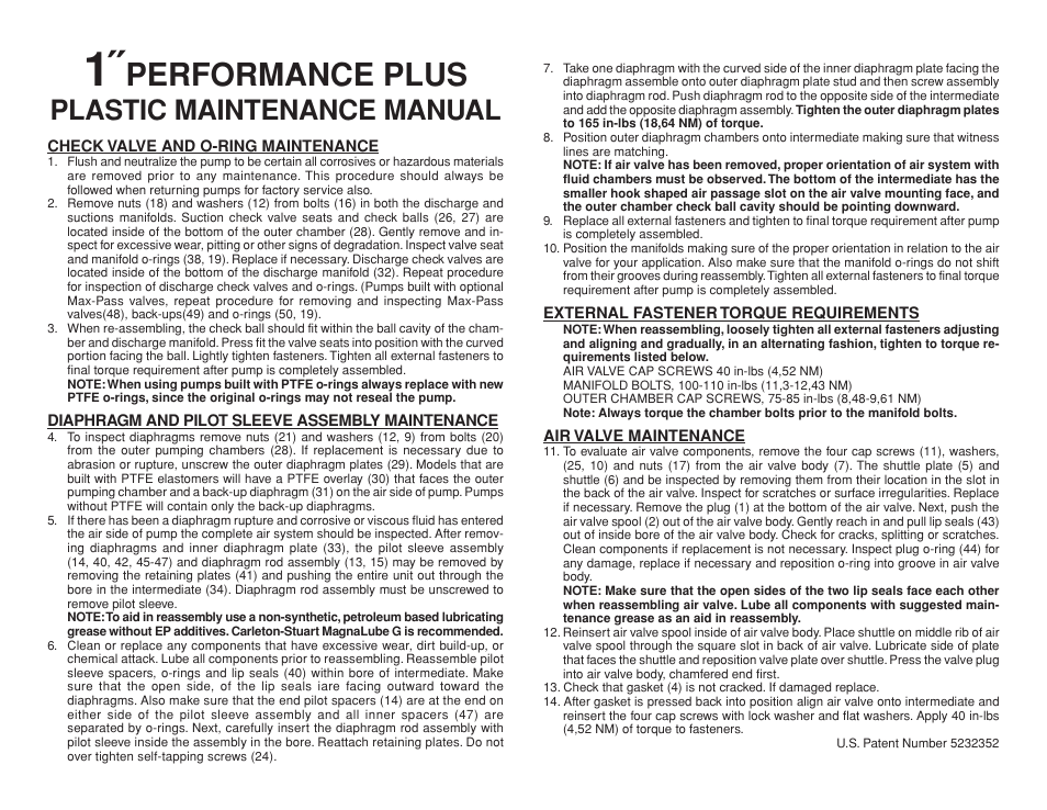 All-Flo PB-10 1 Polypropylene User Manual | 2 pages