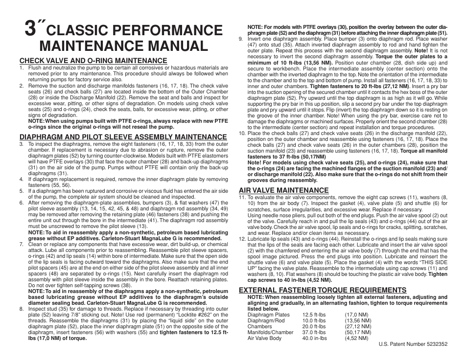 All-Flo AB-30-P15 3 Aluminum User Manual | 2 pages