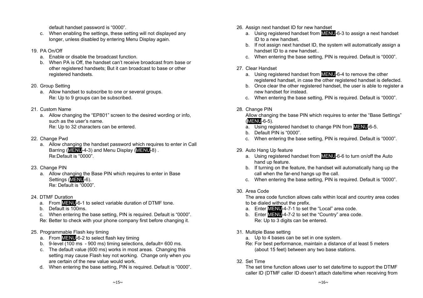 SENAO EnGenius EP-801 User Manual | Page 8 / 167