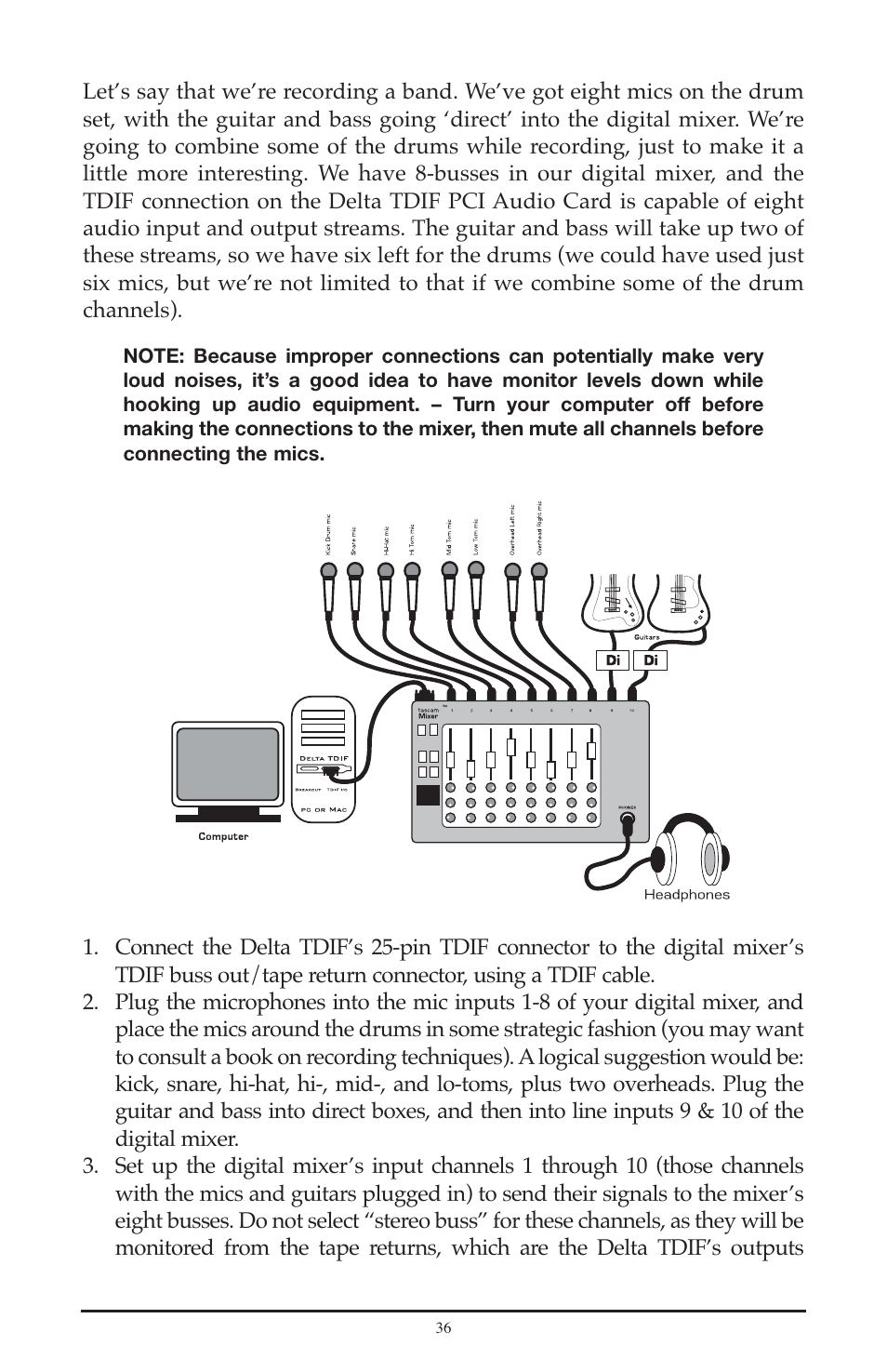 M-AUDIO Delta TDIF User Manual | Page 36 / 58