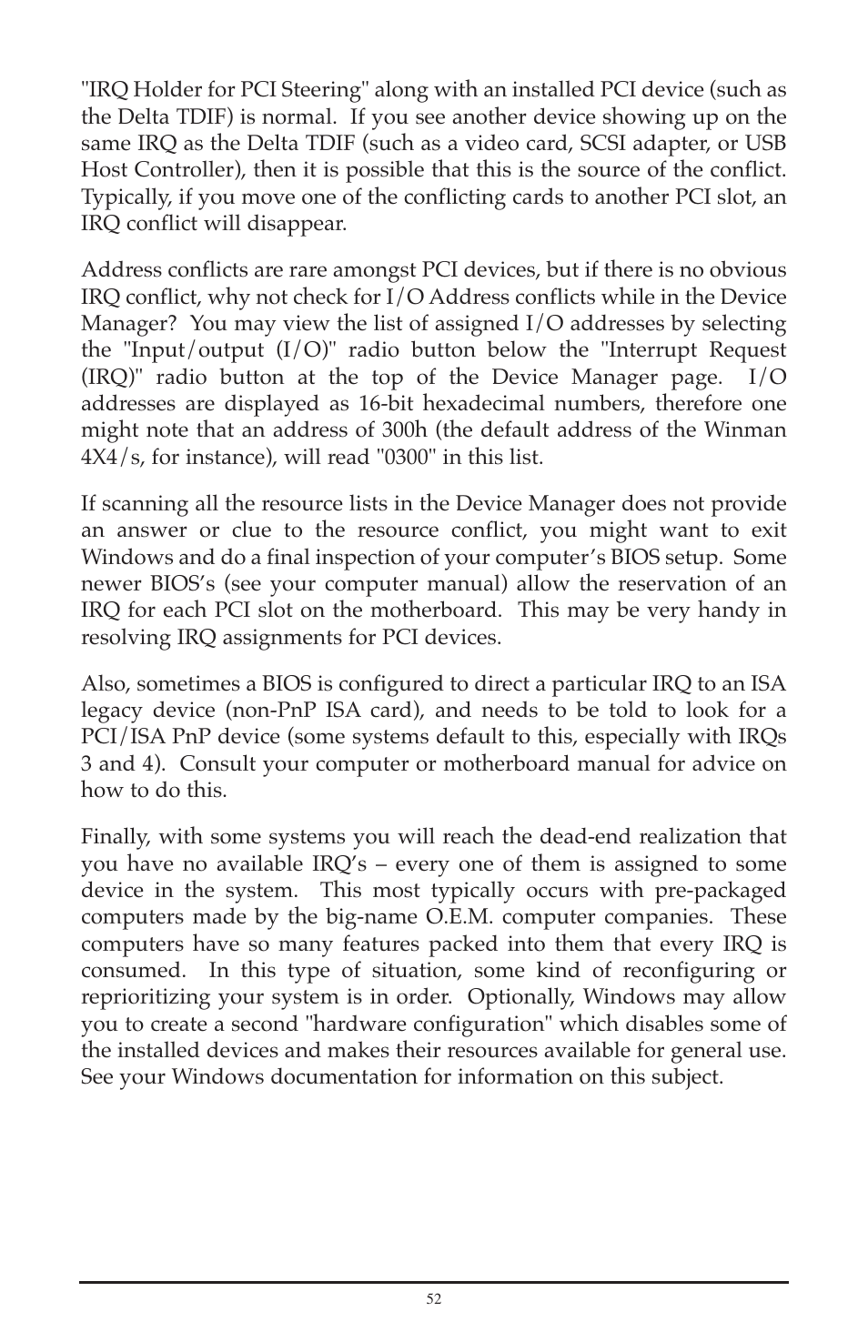 M-AUDIO Delta TDIF User Manual | Page 52 / 58