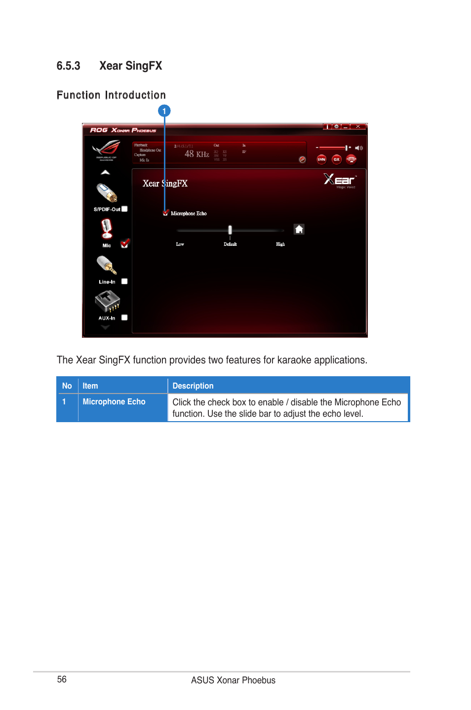 3 xear singfx | Asus ROG Xonar Phoebus User Manual | Page 56 / 72
