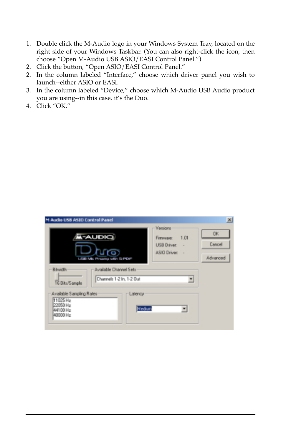 M-AUDIO Duo USB User Manual | Page 18 / 27