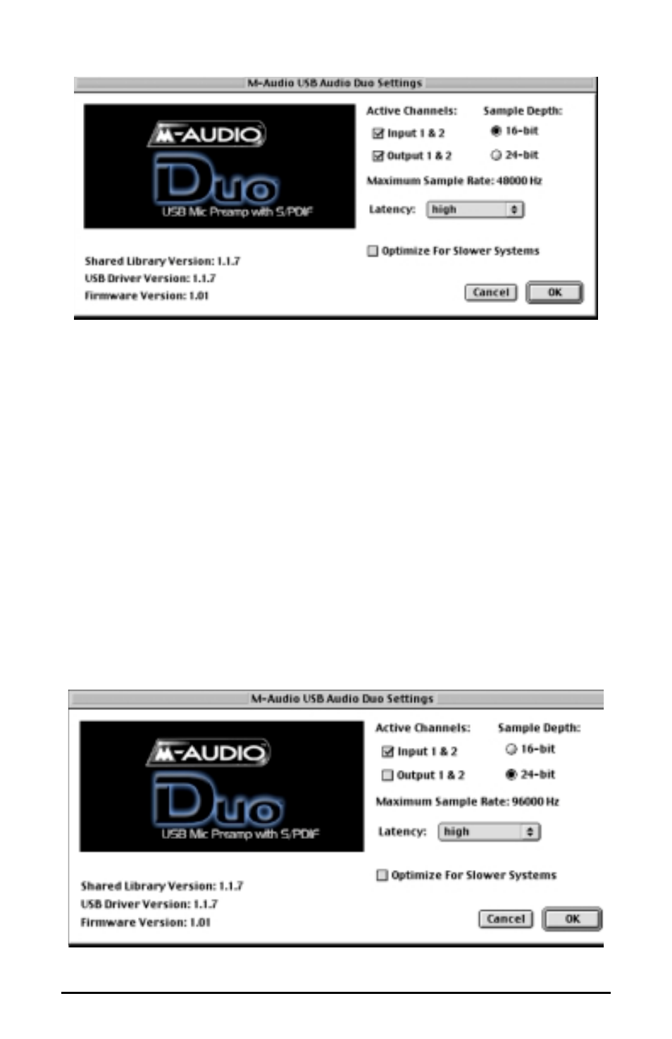 M-AUDIO Duo USB User Manual | Page 22 / 27