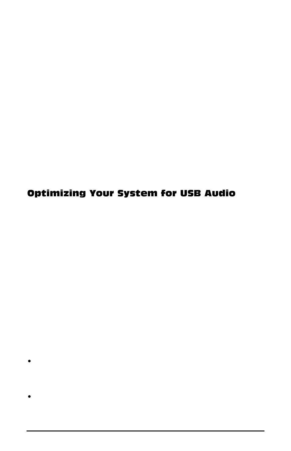 Optimizing your system for u, Optimizing your system for usb audio | M-AUDIO Duo USB User Manual | Page 23 / 27