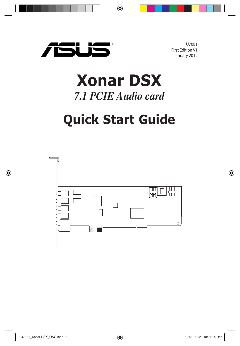 Asus Xonar DSX User Manual | 26 pages