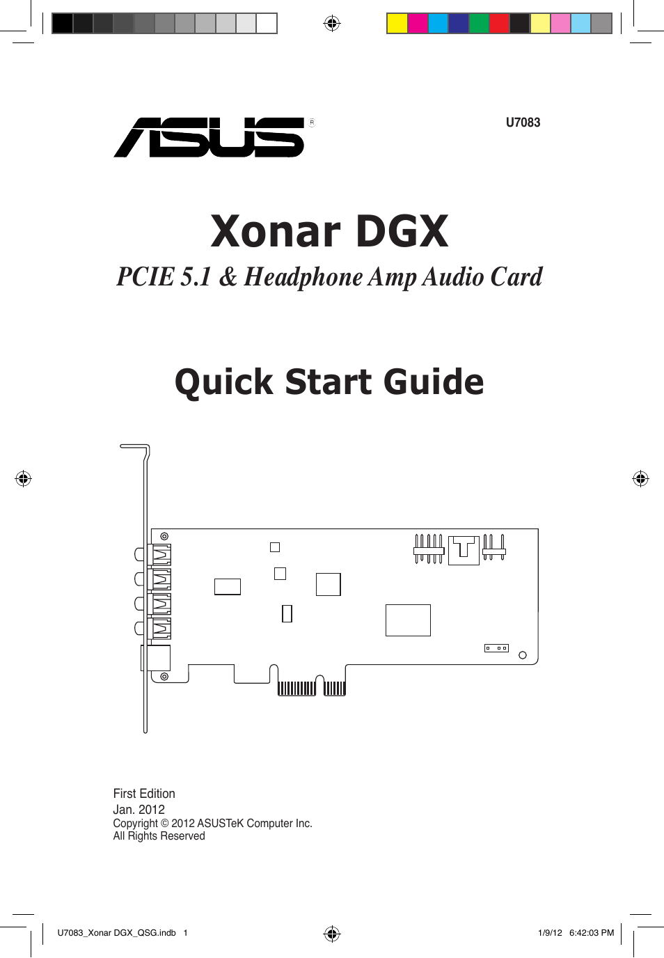 Asus Xonar DGX User Manual | 33 pages