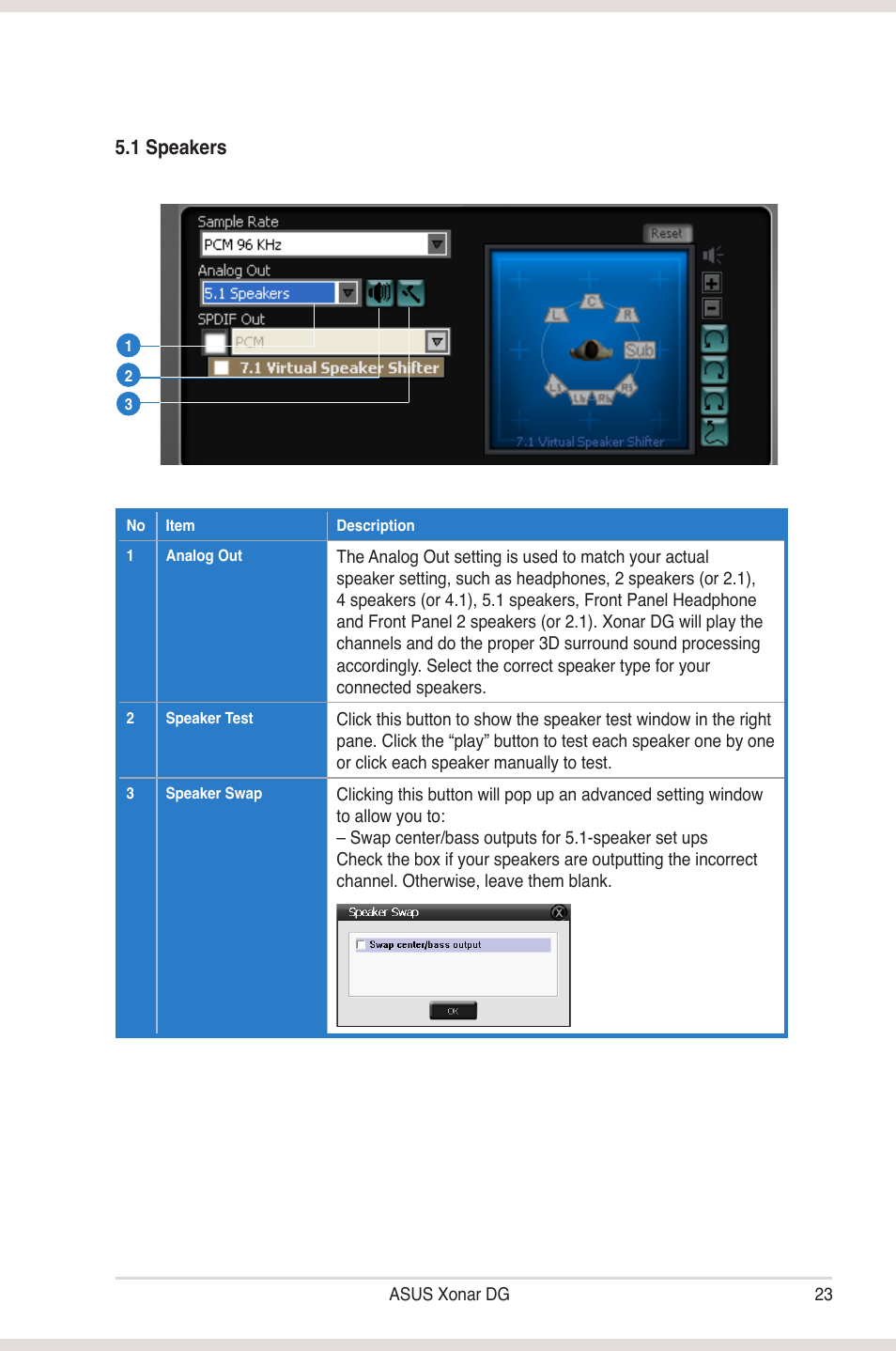 Asus Xonar DG User Manual | Page 29 / 54