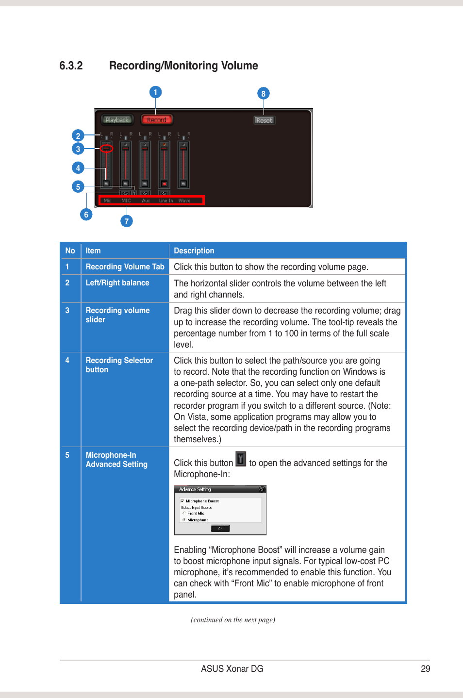 2 recording/monitoring �olume | Asus Xonar DG User Manual | Page 35 / 54