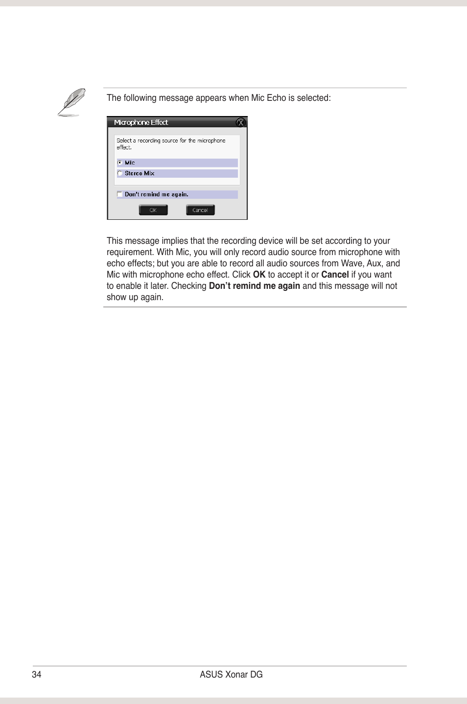 Asus Xonar DG User Manual | Page 40 / 54