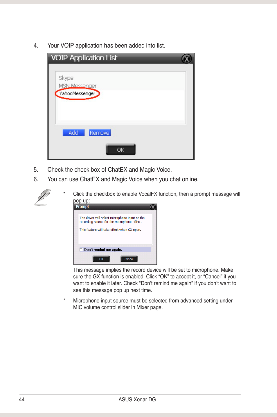 Asus Xonar DG User Manual | Page 50 / 54