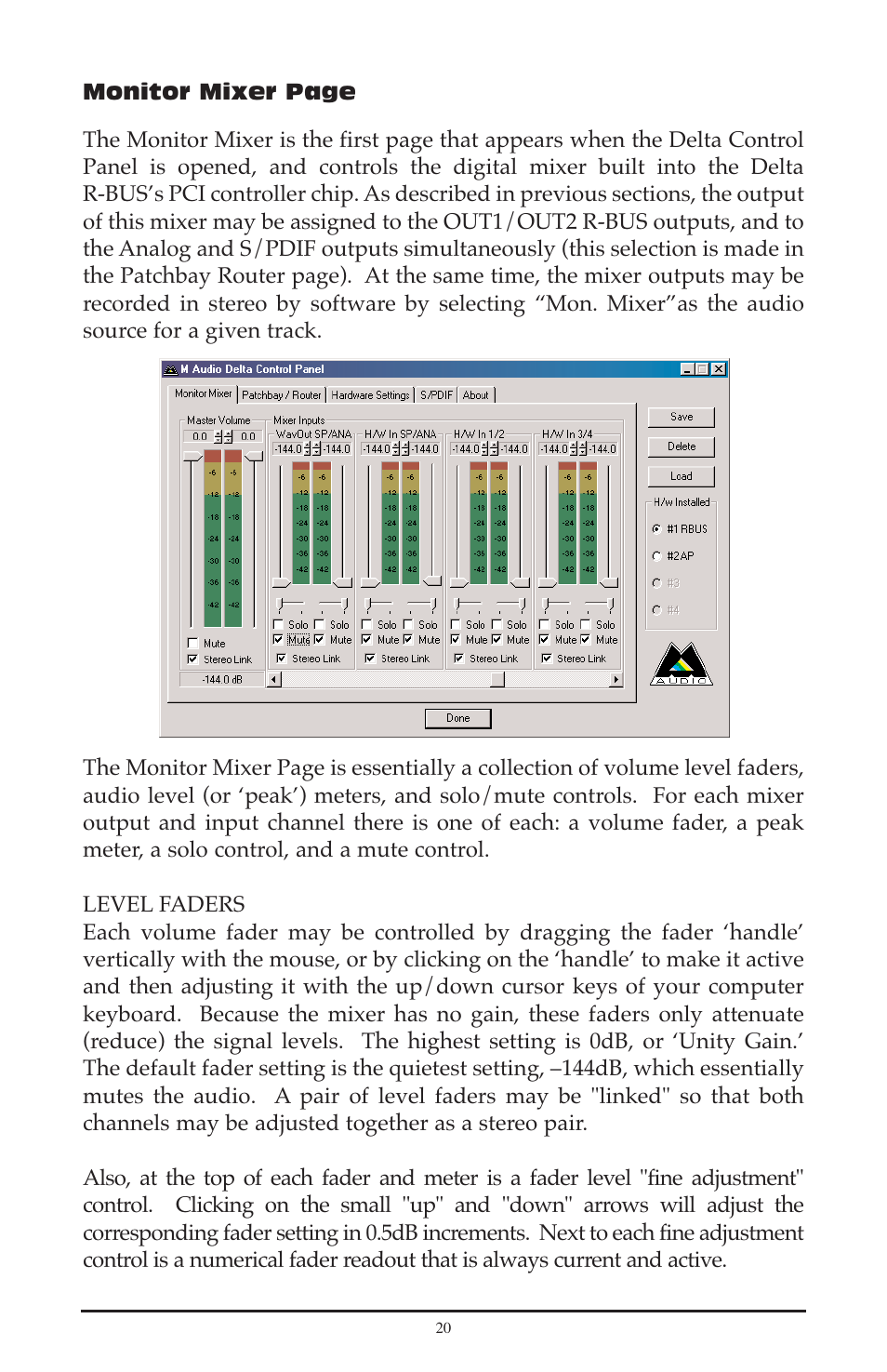 M-AUDIO Delta RBUS User Manual | Page 20 / 60