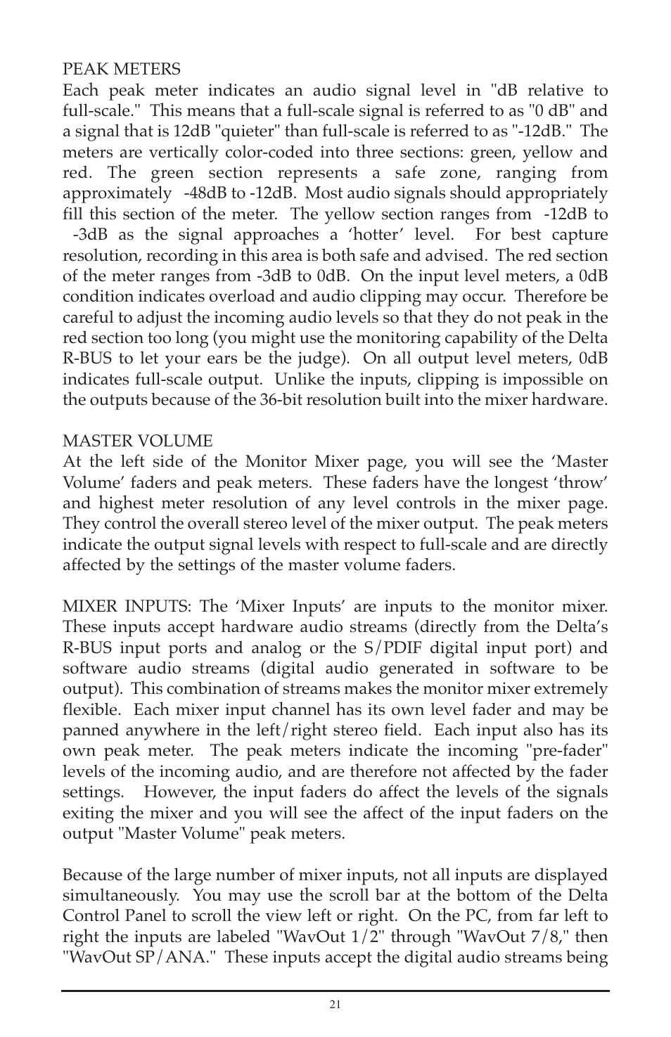 M-AUDIO Delta RBUS User Manual | Page 21 / 60