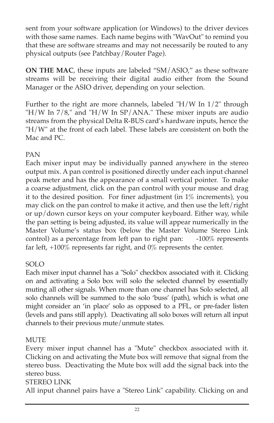 M-AUDIO Delta RBUS User Manual | Page 22 / 60