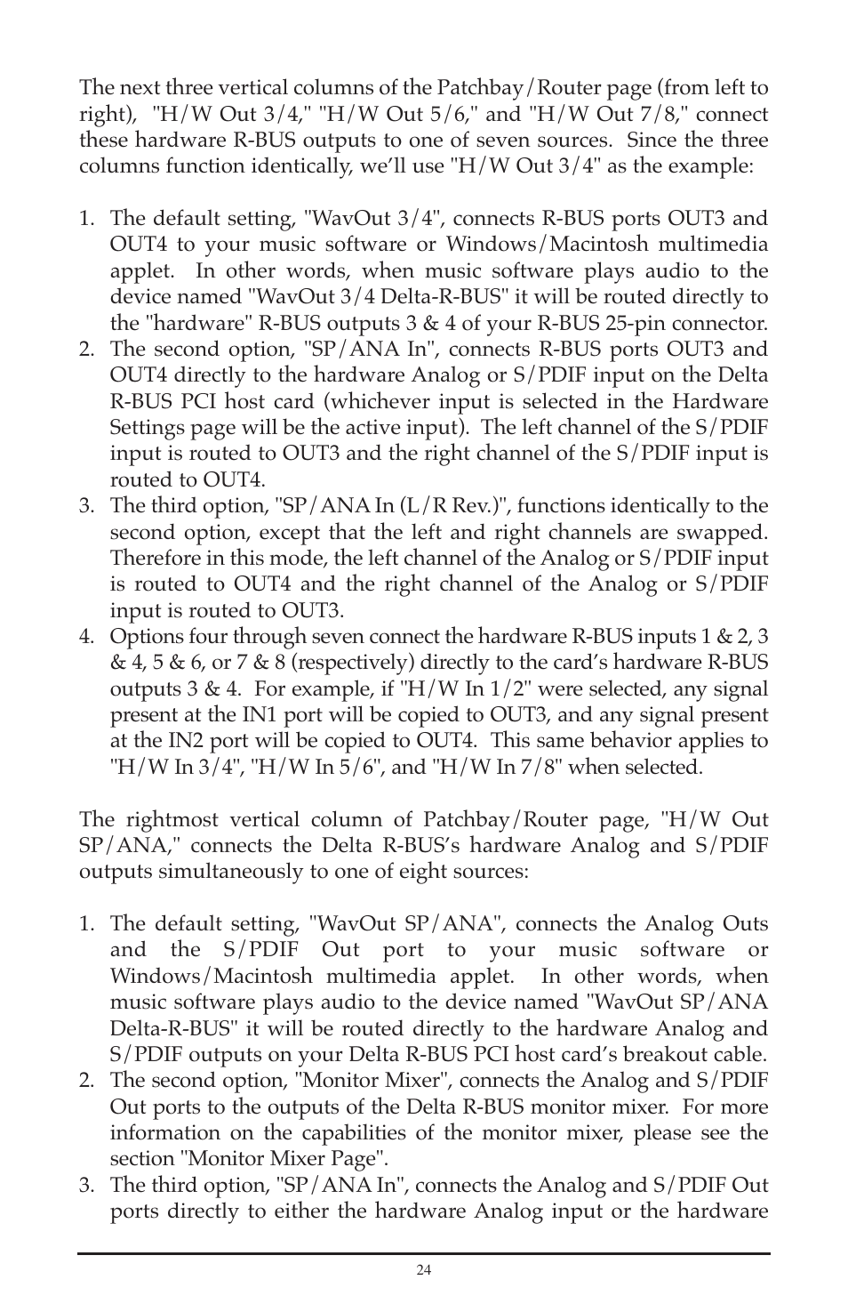 M-AUDIO Delta RBUS User Manual | Page 24 / 60