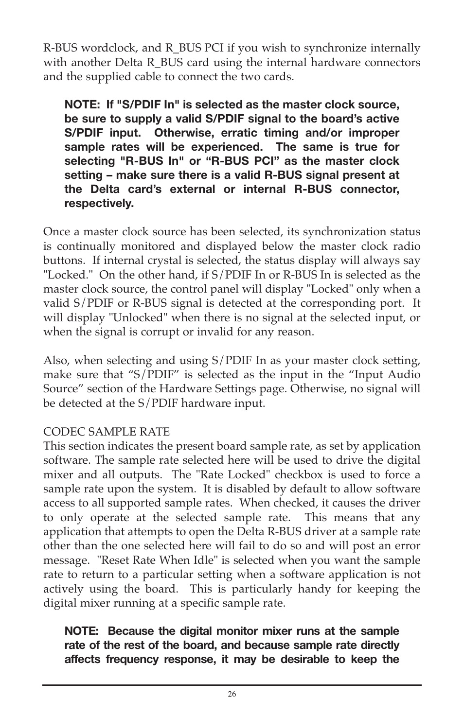 M-AUDIO Delta RBUS User Manual | Page 26 / 60