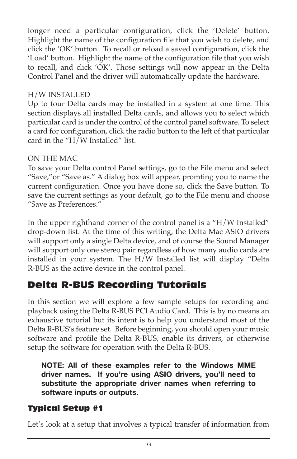 Delta r-bus recording tutorials | M-AUDIO Delta RBUS User Manual | Page 33 / 60