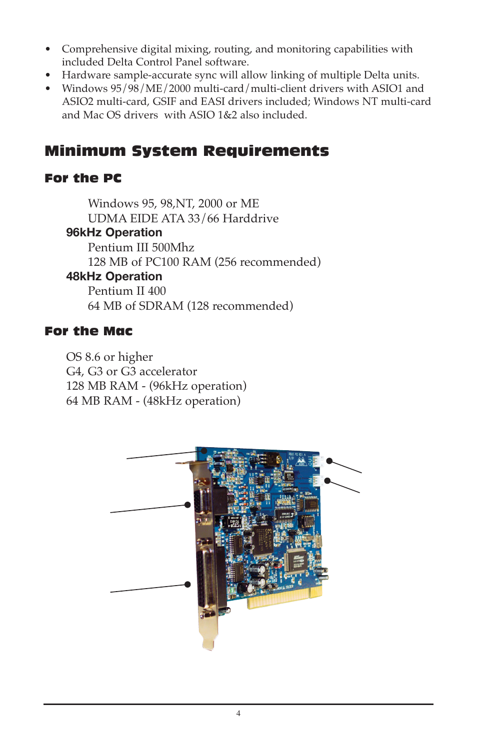 M-AUDIO Delta RBUS User Manual | Page 4 / 60